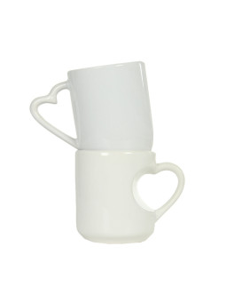 Personalizowany Kubek z Uchwytem w Kształcie Serca