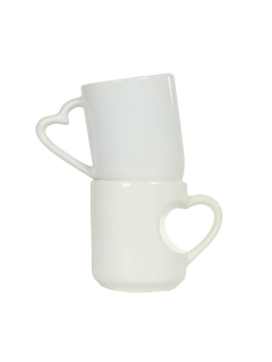 Personalizowany Kubek z Uchwytem w Kształcie Serca
