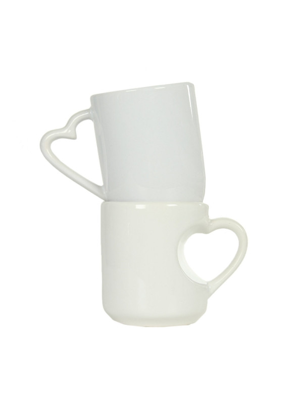 Personalizowany Kubek z Uchwytem w Kształcie Serca