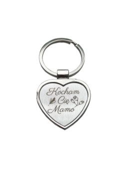 Brelok metalowy Kocham Cię Mamo 🌷 7cm x 3,5cm