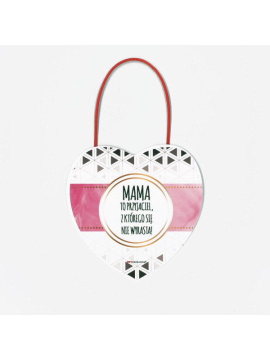 Drewniane serduszko dla mamy 12x12cm