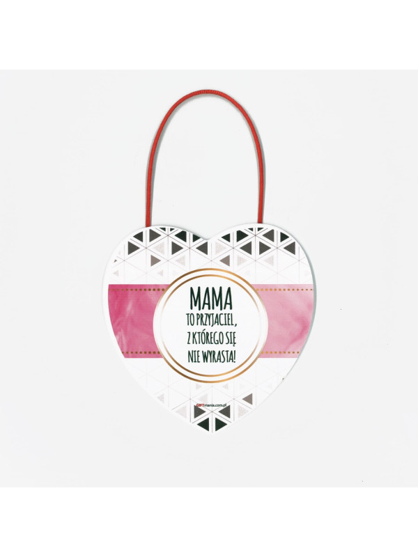 Drewniane serduszko dla mamy 12x12cm