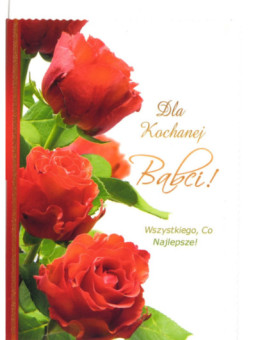 Kartka "Dla Kochanej Babci"