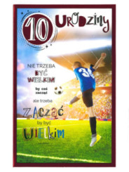 Kartka 10 lat