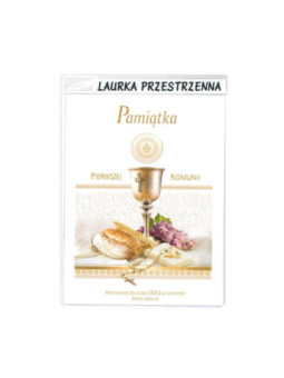 Kartka przestrzenna I Komunia Święta