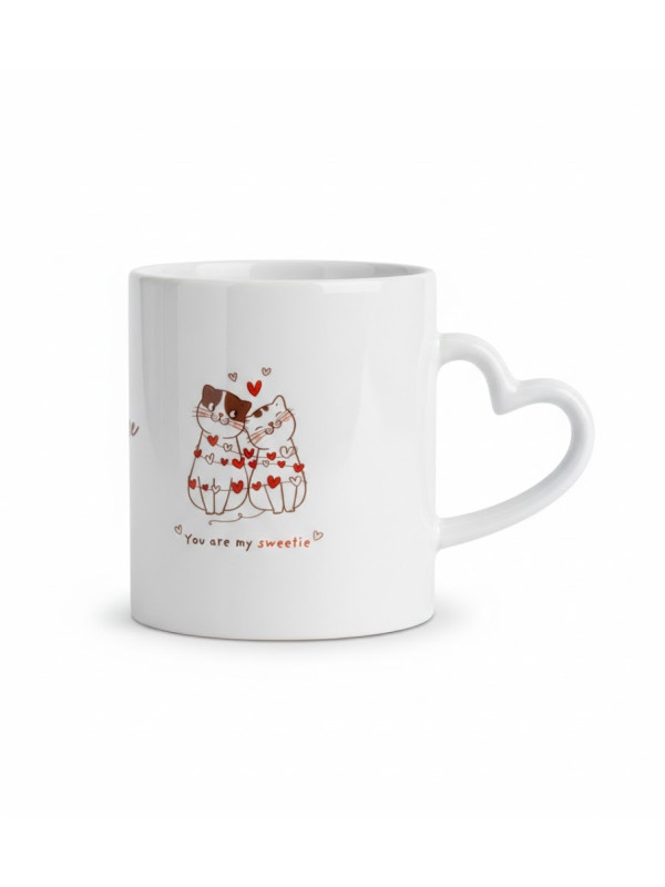 Kubek – „Kocham Cię Koteczku” | Romantyczny Prezent z Kotkami