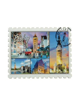 Magnes  Elbląg kolaż 6 cm x 9 cm