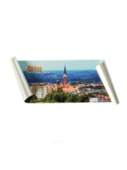 Magnes aluminiowy Panorama miasta Elblag 10 cm x 6 cm