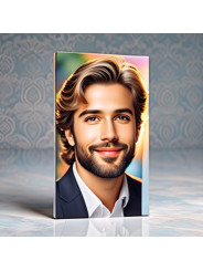 Zdjęcie Kryształowe Na Pomnik Czarno Białe 8x10 cm