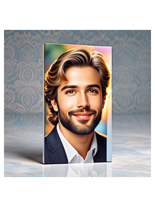 Zdjęcie Kryształowe Na Pomnik Czarno Białe 8x10 cm