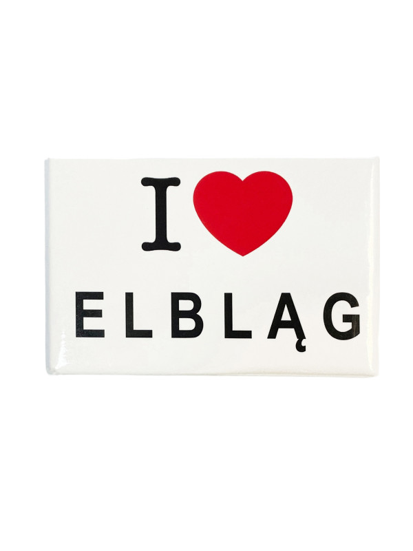 Magnes Elbląg I love Elbląg 6 cm x 9 cm