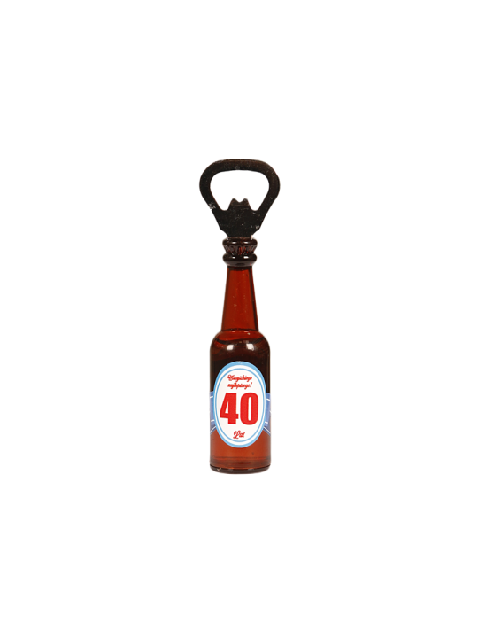 Magnes Na 40 Urodziny Szklana Butelka