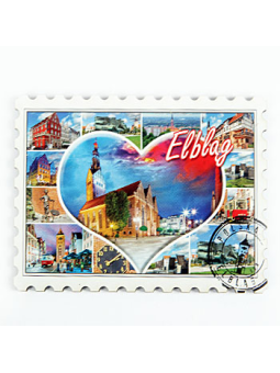 Magnes serce panorama 6 cm x 9 cm