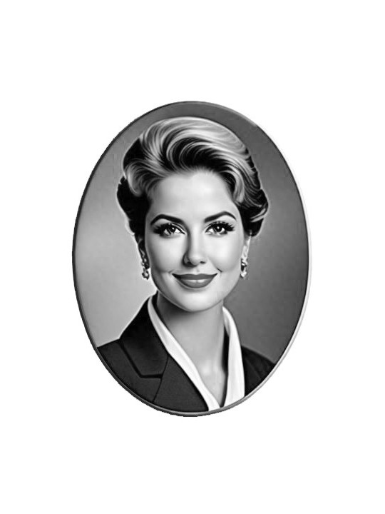 Zdjęcie Porcelanowe Na Pomnik Czarno - Białe 7x10 cm