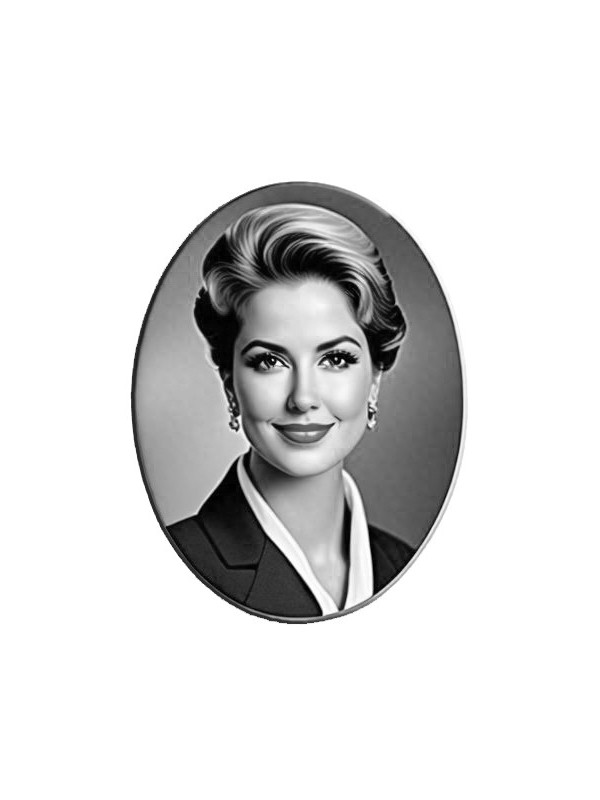 Zdjęcie Porcelanowe Na Pomnik Czarno - Białe 7x10 cm