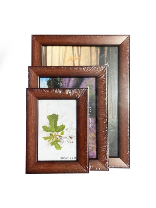 Stylowa Ramka Drewniana Brązowa: Dodaj Ciepła i Klasy Twoim Obrazom! 10x15 cm