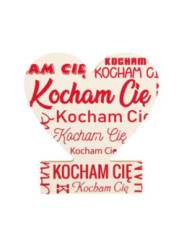 Tabliczka Kocham Cię 13 cm x 13 cm