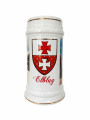 Kufel Biały Pamiątka z Elbląga