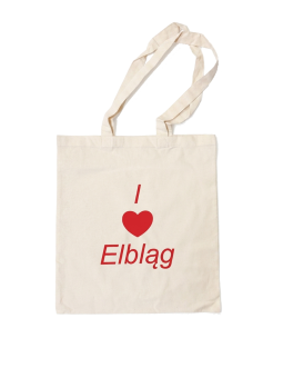Torba Zakupowa z Napisem I Love Elbląg