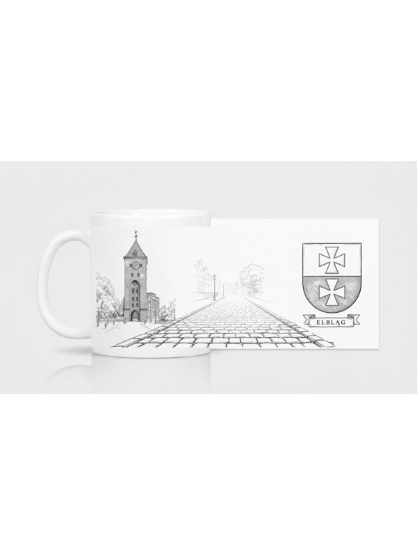 Kubek Elblag Herb/Brama Targowa