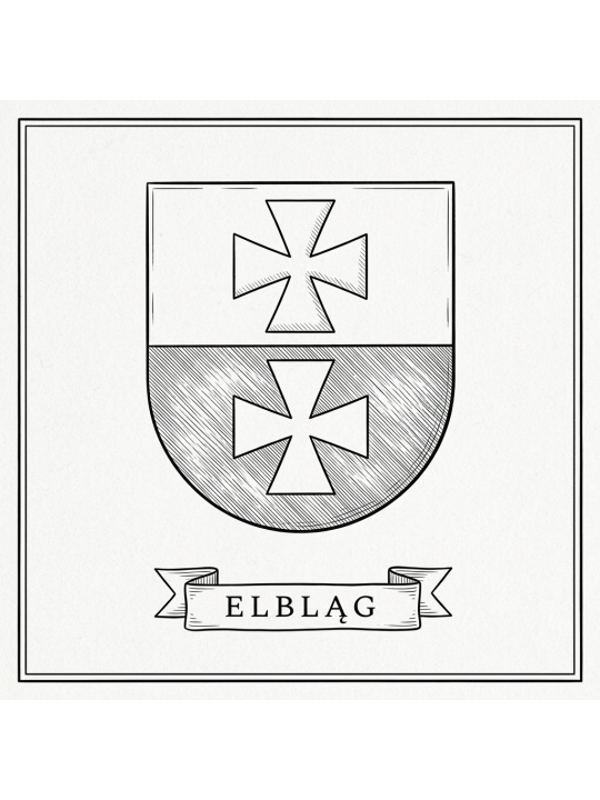 Kubek Elblag Herb/Brama Targowa